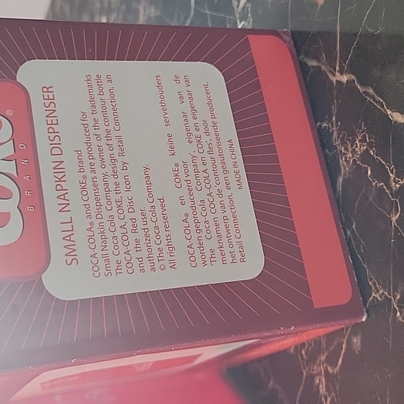 Vintage Retro Coca-Cola Brand Small Napkin Dispenser - Official Licensed in box - Picture 8 of 8